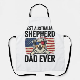 Delantal Pastor Australiano Papá Patriótico Vintage
