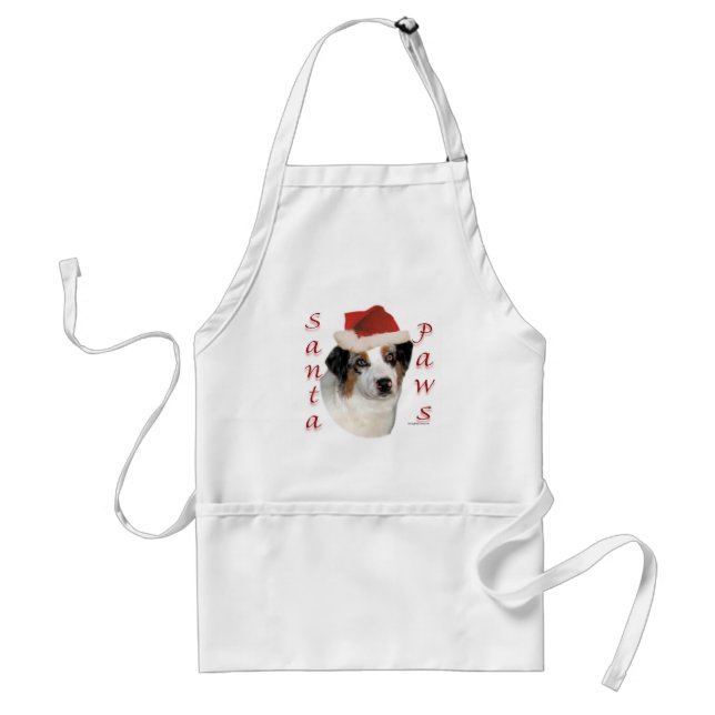 Delantal Pastor australiano Santa Paws (Frente)