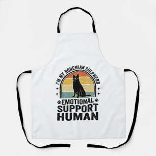 Delantal Pastor bohemio humano de apoyo emocional vintage