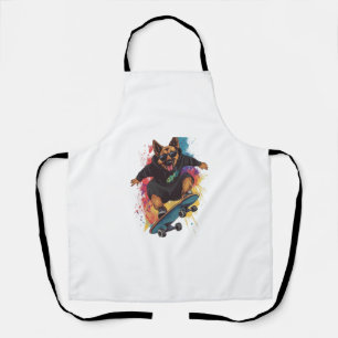 Delantal Pastor Skater � Perro Patineta Cool