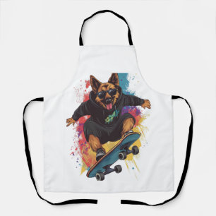 Delantal Pastor Skater � Perro Skaterboard Genial