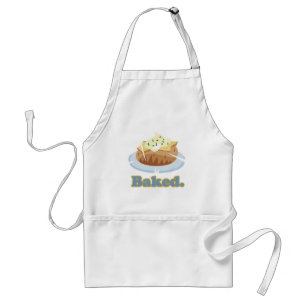 Delantal Patata horneada con texto BAKED