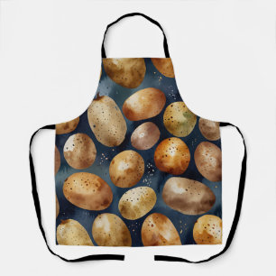 Delantal Patatas de color de agua onírica en suaves hues et