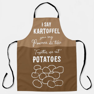 Delantal Patatas pomme de terre kartoffel diversión