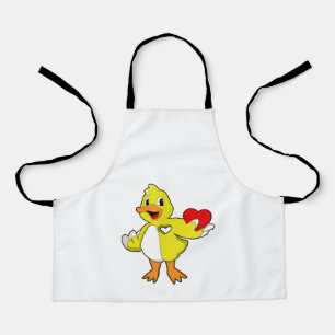 Delantal Pato con corazón