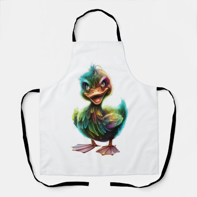 Delantal Pato feliz. (Anverso)