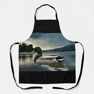 Delantal Pato Mallard En El Lago