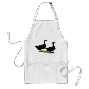 Delantal Patos:  Cayugas negro