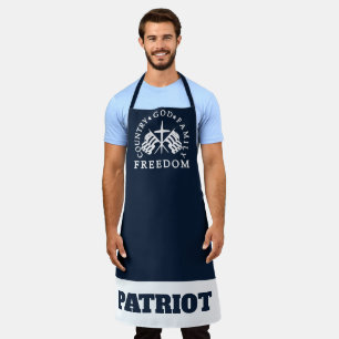 Delantal patriota de la libertad del país de la familia de