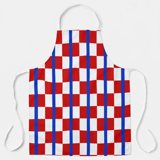 Delantal Patriotic Checkerboard Kitchen Apron (Anverso)