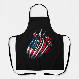 Delantal Patriotic USA Flag Fighter Jets Boys 4 de julio