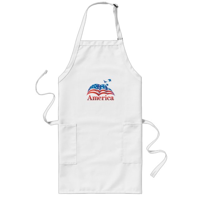Delantal patriótico de la bandera americana (Frente)