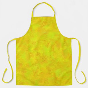 Delantal Patrón abstracto de naranja verde amarillo