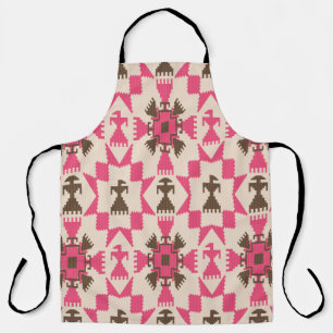 Delantal Patrón abstracto sin fisuras de azteca tribal