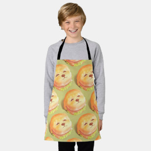 Delantal Patrón Adorable de Cara de Perro