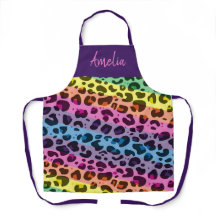 Patrón animal colorido del leopardo del arco iris