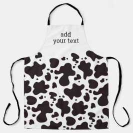 Delantal Patrón animal moderno de vaca corta