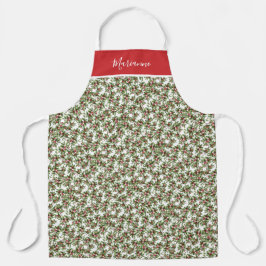 Delantal Patrón antiguo Holly con nombre