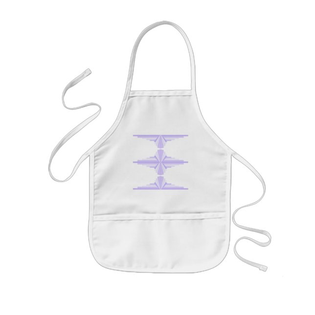 Delantal Patrón Art Deco en Lilac (Frente)