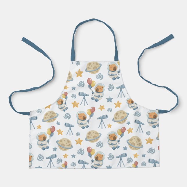 Delantal Patrón astronauta de Capybara - Apron (Anverso)