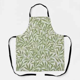 Delantal Patrón botánico floral verde de William Morris
