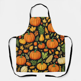 Delantal Patrón calabaza Día de cosecha Otoño