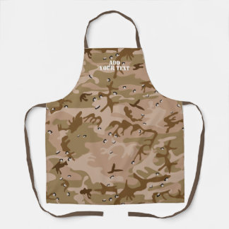 Delantal Patrón Camuflage marrón del desierto moderno