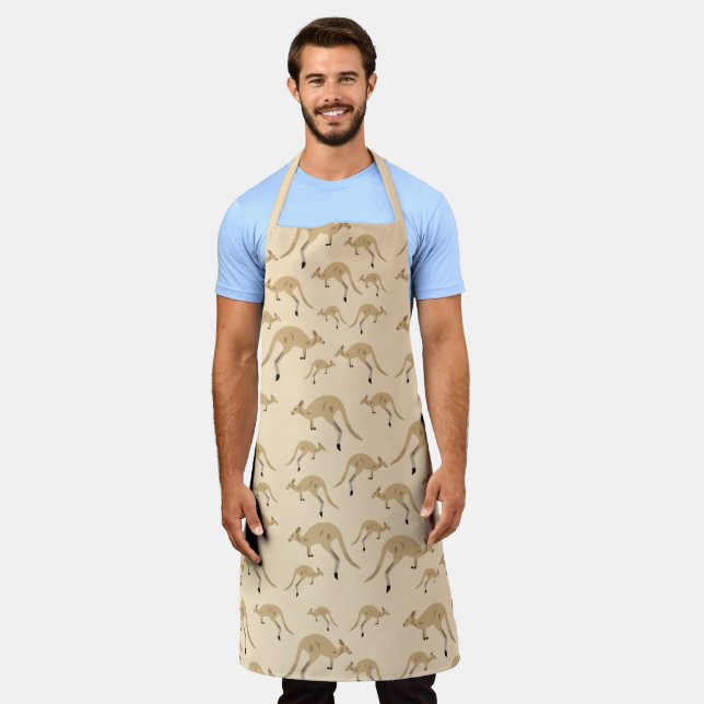 Delantal Patrón canguro australiano (Gastado)