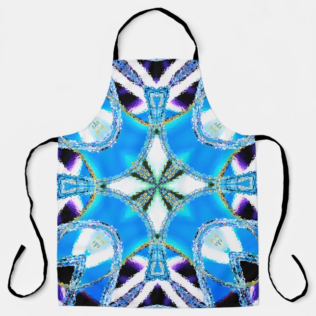 Delantal Patrón colorido, azulejos cerámicos y abstracto de (Anverso)