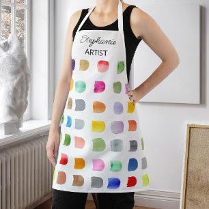 Delantal Patrón Colorido Personalizado del Artista 