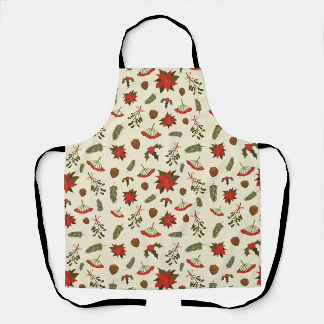 Delantal Patrón con motivos de Navidades (Anverso)