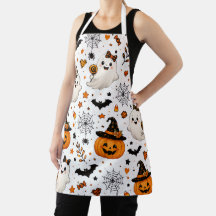 Patrón continuo de Halloween de calabaza | Fantasm
