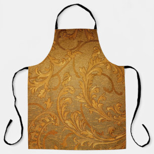 Delantal Patrón de adorno floral vintage abstracto