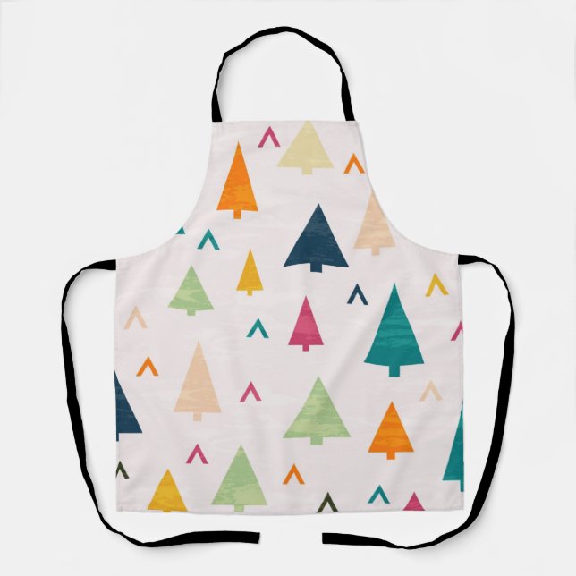 Delantal patrón de árbol de Navidad (Anverso)