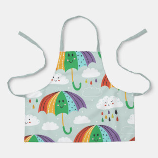Delantal Patrón De Arcoiris Divertido Y Personalizado De Pa