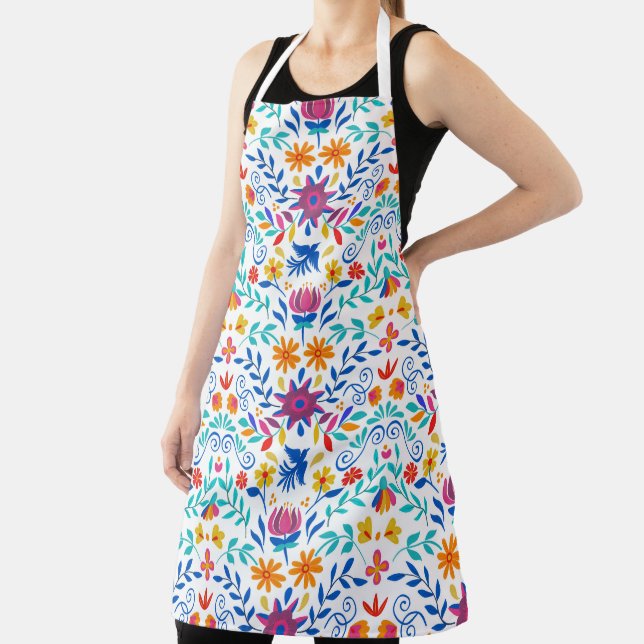 Delantal Patrón de arte folclórico mexicano (in situ)