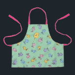 Delantal Patrón de arte pop del azúcar de Woodstock<br><div class="desc">Echa un vistazo a este super lindo patrón de Woodstock en un suave y sugorio patrón pastel.</div>