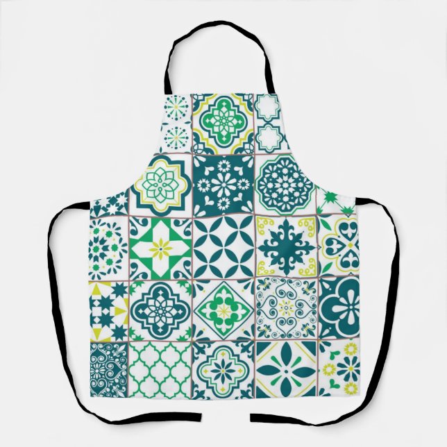 Delantal Patrón de azulejos de cerámica (Anverso)