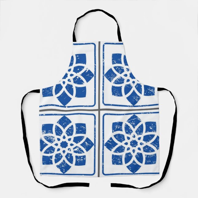 Delantal Patrón de azulejos de cerámica (Anverso)