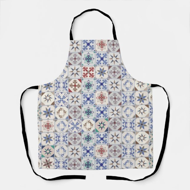 Delantal Patrón de azulejos de cerámica (Anverso)