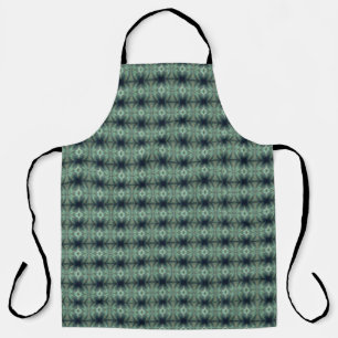 Delantal Patrón de boho verde