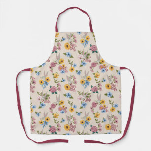 Delantal Patrón de bordado floral de BUGS BUNNY™