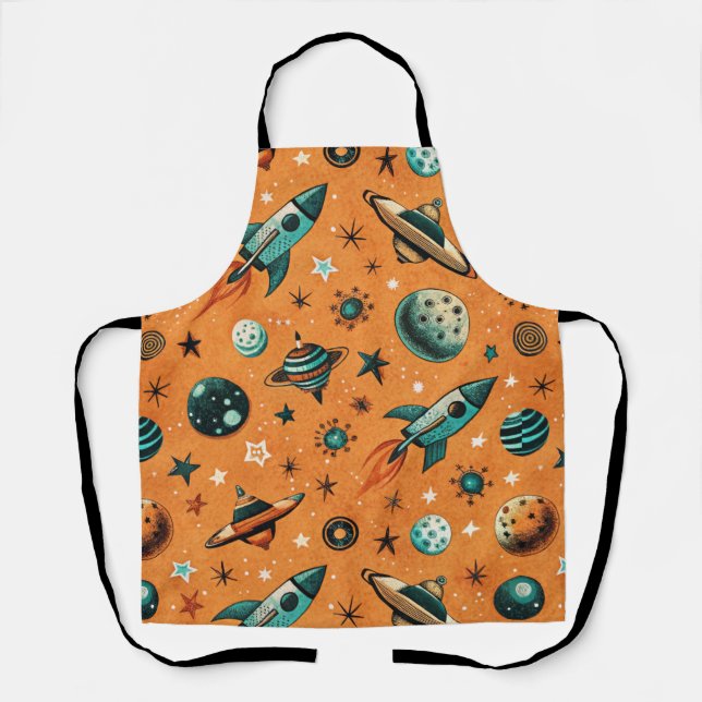 Delantal Patrón de buques de cohetes de naves espaciales vi (Anverso)
