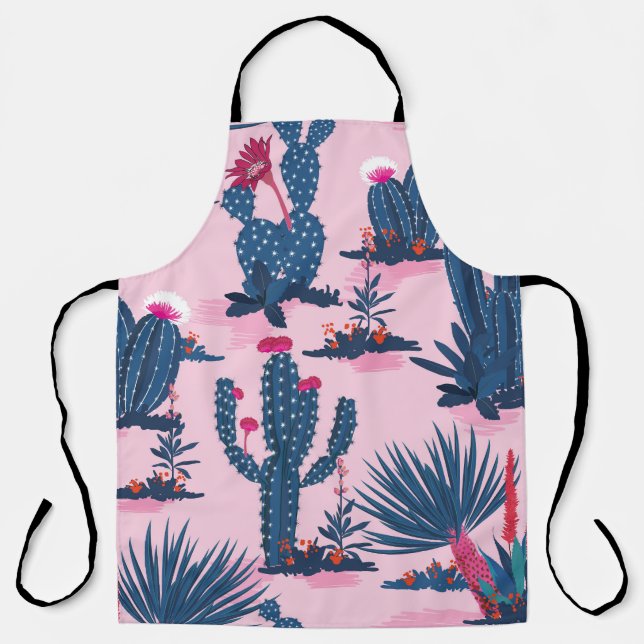 Delantal Patrón de Cactus de verano dulce (Anverso)