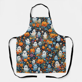 Delantal Patrón de caída de fantasma divertida