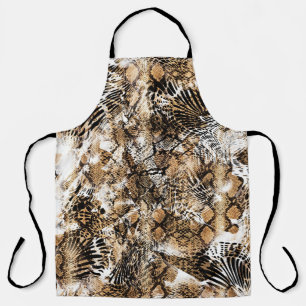 Delantal Patrón de camuflaje de cebra de leopardo colorido