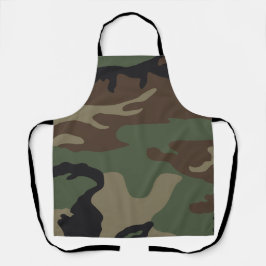 Delantal Patrón de camuflaje militar de bosque