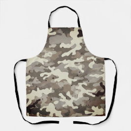 Delantal Patrón de Camuflaje Militar de Invierno