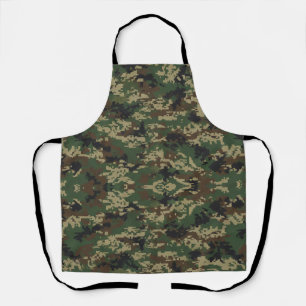 Delantal Patrón de camuflaje militar de píxeles