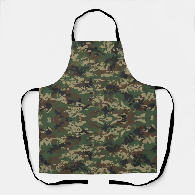Delantal Patrón de camuflaje militar de píxeles (Anverso)